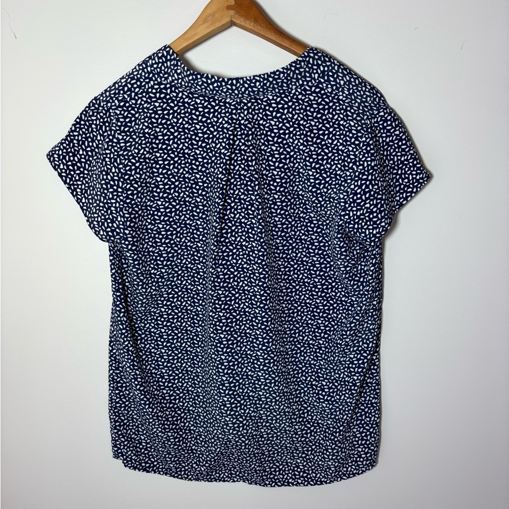 Halogen Blue Patterned Women's Top - Picture 3 of 8